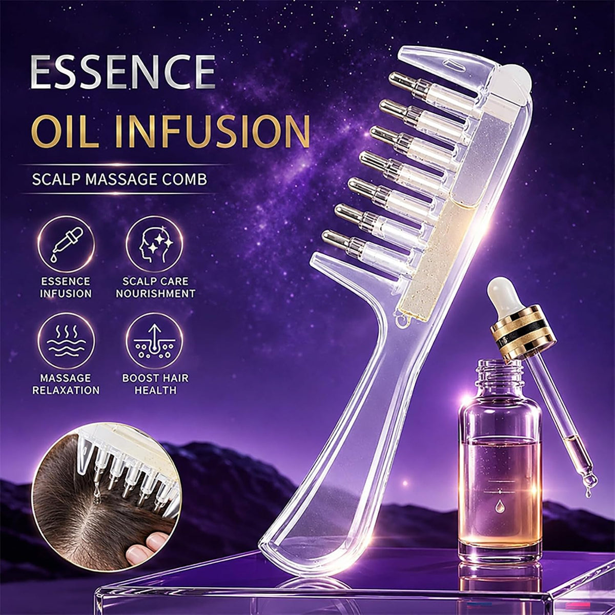 Scalp Oil & Serum Applicator Comb